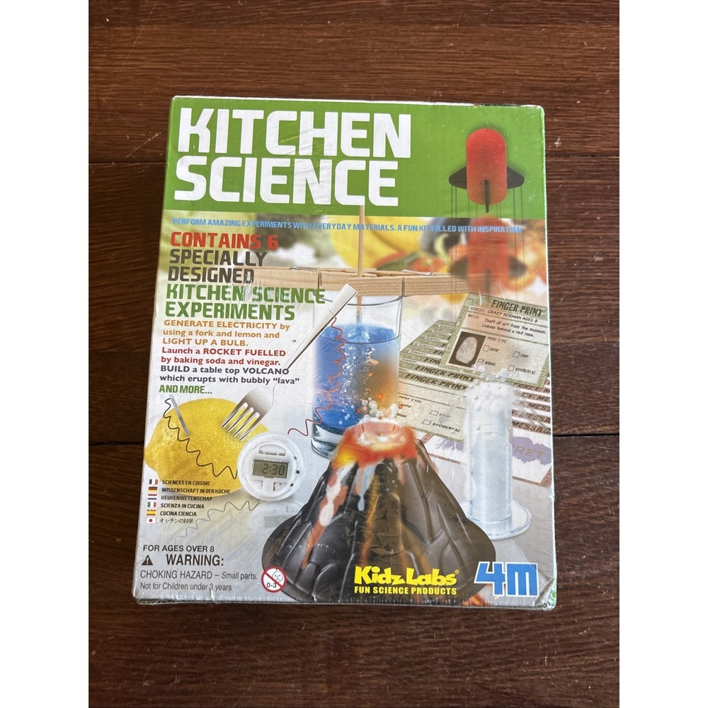 Kidz Labs Science 4M Kitchen Science Set,‎ Fun for Kids and Adults Toy Smith NEW